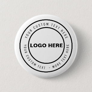 Custom Promotional Marketing BUTTONwith Business 6 Cm Round Badge