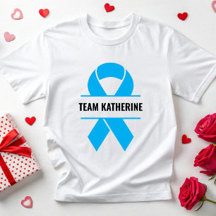 Custom Prostate Cancer Team Support Cancer Family T-Shirt