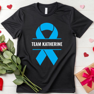 Custom Prostate Cancer Team Support Cancer Family T-Shirt