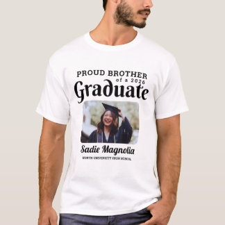 Custom Proud Brother of Graduate 2026 T-Shirt