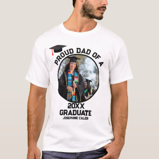 Custom Proud Dad of a Graduate Photo T-Shirt