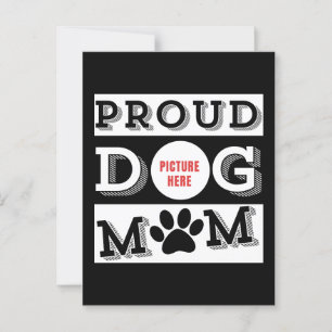 Custom Proud Dog Mum Pet Lover Postcard