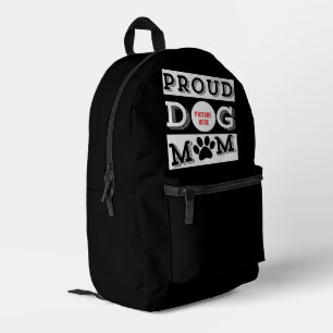 Custom Proud Dog Mum Pet Lover Printed Backpack