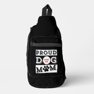 Custom Proud Dog Mum Pet Lover Sling Bag