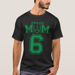 Custom Proud Football Mum Number 6 G Personalised T-Shirt
