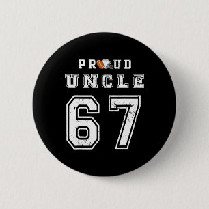 Custom Proud Footll Uncle Number 67 Personalised F 6 Cm Round Badge