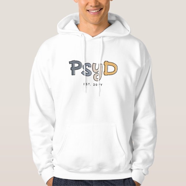 Custom PsyD Doctor of Psychology Psychologist Hoodie (Front)