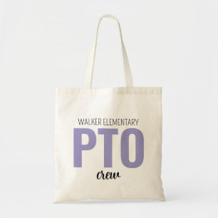 Custom PTO Crew Bag, Parent Teacher Organisation T Tote Bag
