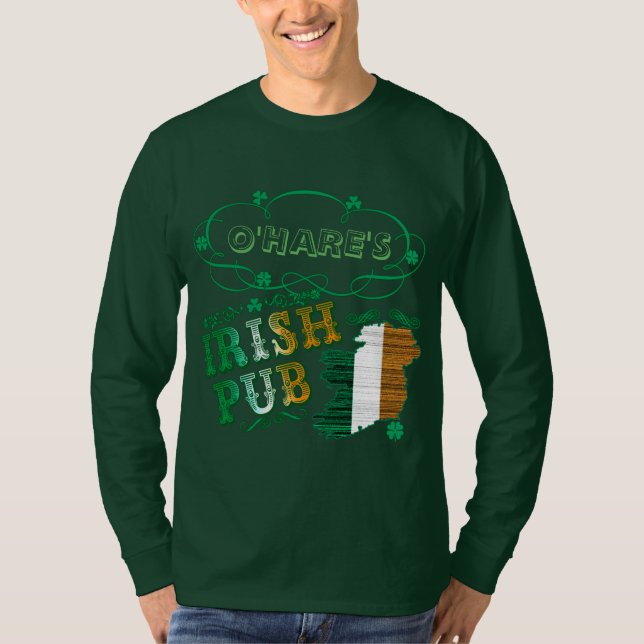 CUSTOM Pub Tee Add Your Irish Pub's Name (Front)