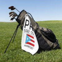 Custom Puerto Rico Golf Towel – PR Golf Co. Person