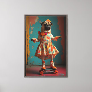 Custom Pug Portrait Art Print