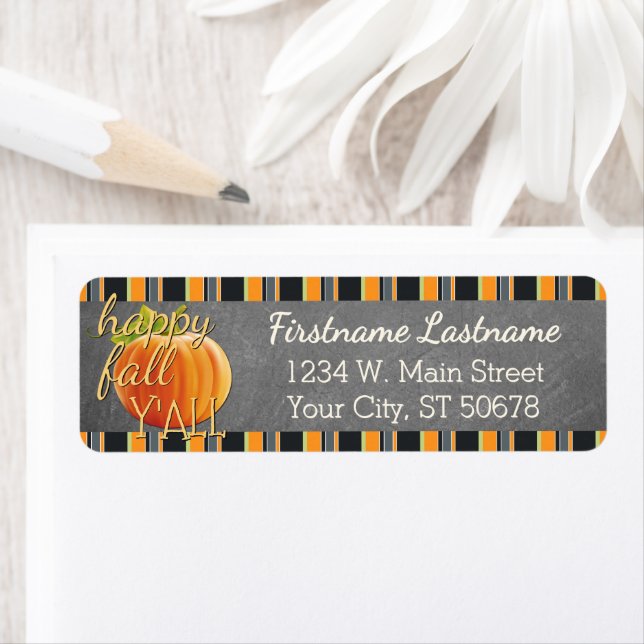 Custom Pumpkin Orange Green Stripes Pattern (Insitu)