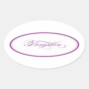 Custom_Pumpkin Oval Oval Sticker