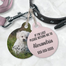 Custom Puppy Dog Personalised Photo Name Number