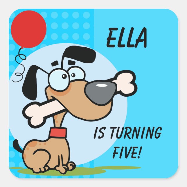 Custom Puppy Dog Stickers (Front)