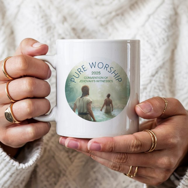 Custom Pure Worship 2025 Convention JW Gifts Coffee Mug (Creator Uploaded)