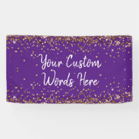 Custom Purple Backdrop Birthday Party Photo Prop