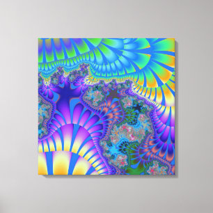 Custom Purple Blue Melt Canvas Art