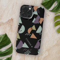 Custom Purple Brown Green Orange Black Mosaic Art