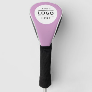 Custom Purple Business Logo Branded Driver Golf Head Cover