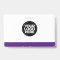 Custom Purple Company Logo Name Title Bar Code