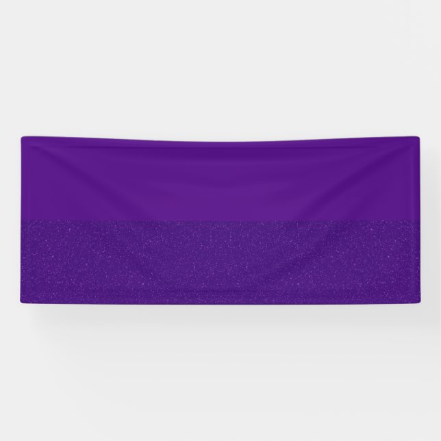 Custom Purple Glitter Bottom Banner (Horizontal)
