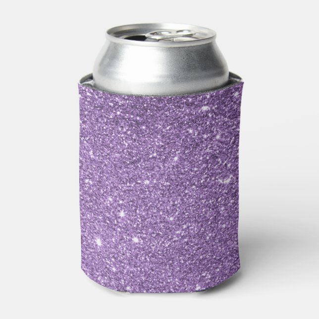 Custom Purple Glitter Can Cooler (Can Front)
