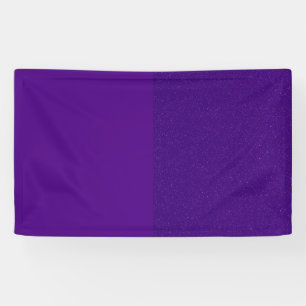 Custom Purple Glitter Edge Banner