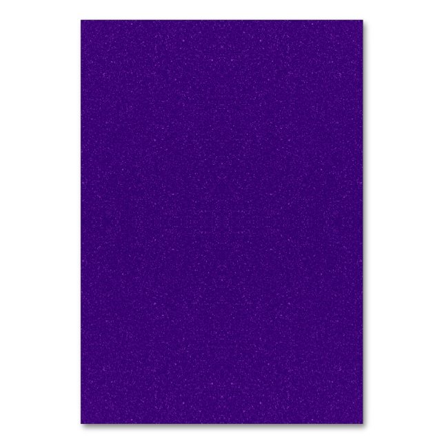 Custom Purple Glitter Table Number Card (Front)