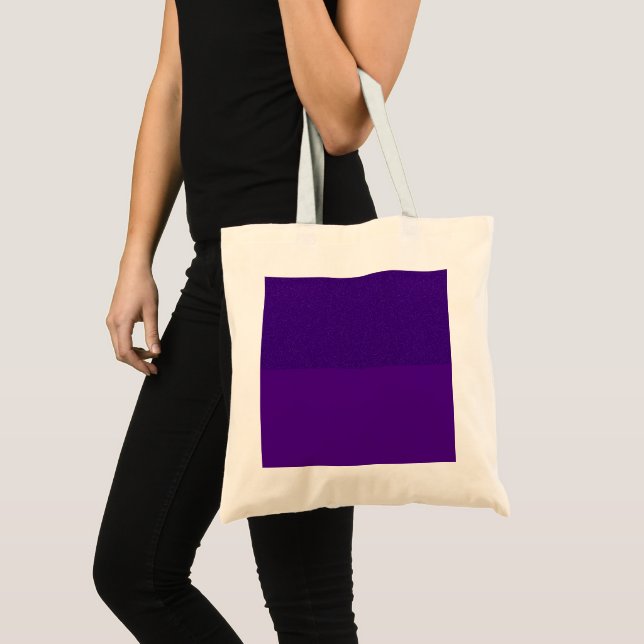 Custom Purple Glitter-Top Matte Tote Bag (Front (Product))
