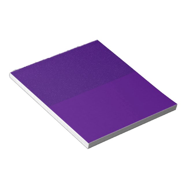 Custom Purple Glitter-Top Notepad (Angled)