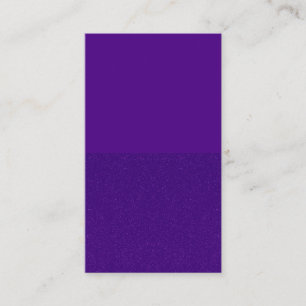 Custom Purple Half Glitter Business Card