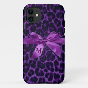 Custom Purple Leopard Print iPhone 5 Case