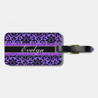 Custom Purple Luggage Tag