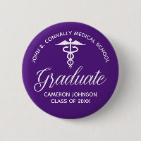 Custom Purple Medical School Graduation Party