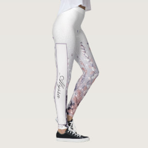Custom Purple Mystical Wisteria Drift Leggings