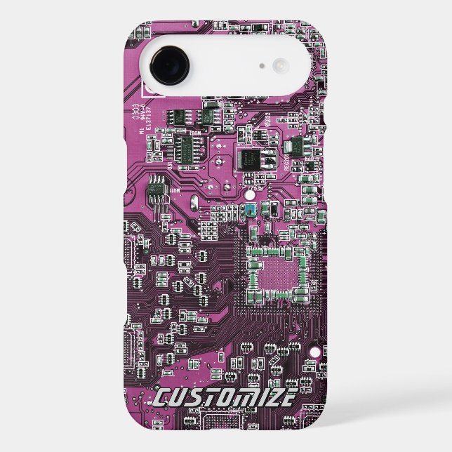 Custom Purple PCB Circuit Board for IT Pros 2 (Back)