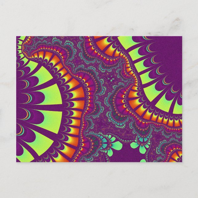Custom Purple Rainbow Remix Postcard (Front)