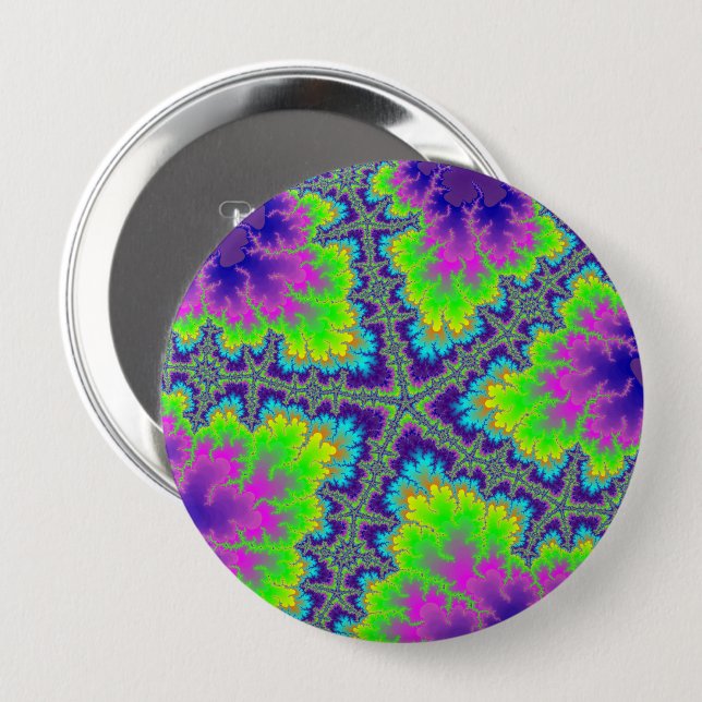 Custom Purple Reef Starfish Huge Button (Front & Back)
