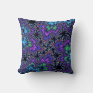 Custom Purple Watercolor Speckle Throw Pillow