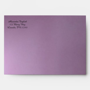 Custom Purple Wedding  Envelopes