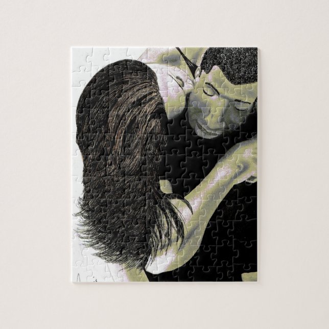 CUSTOM PUZZLE WITH GIFT BOX- BEST COUPLE (Vertical)