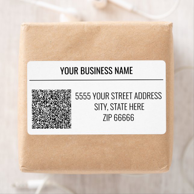 Custom QR Code Address Labels Example (Insitu)