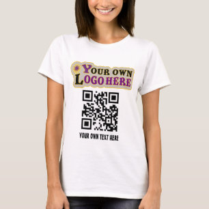 Custom QR code and or your logo T-Shirt