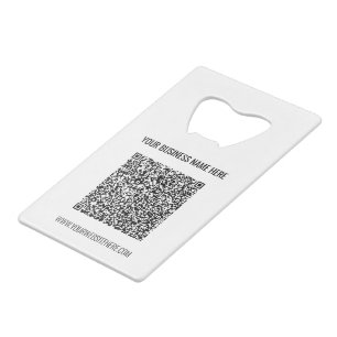 Custom QR Code and Text Bottle Opener template
