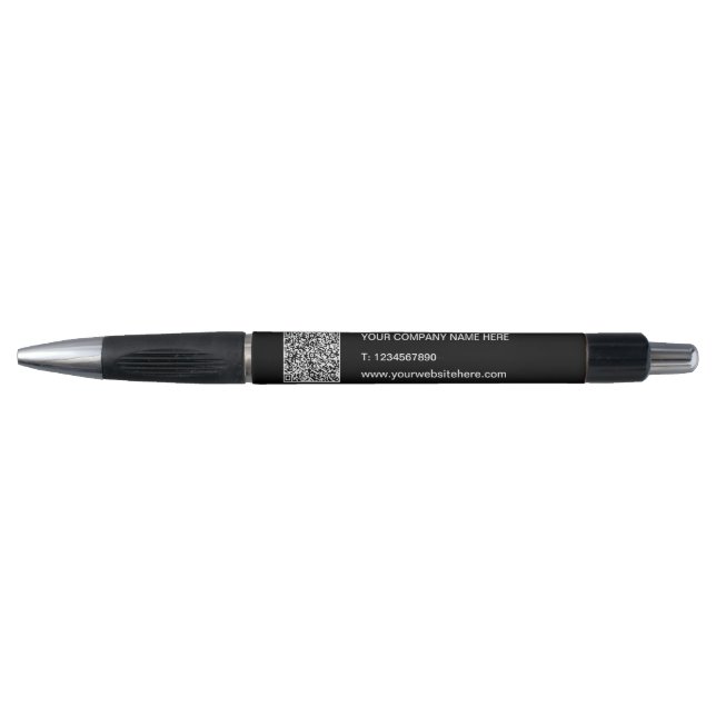 Custom QR Code and Text Business Promotional Pen (Front)