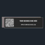 Custom QR Code and Text Magnet - Choose Colour<br><div class="desc">Custom Colours and Font - Car Magnet with Your QR Code and Custom Text Professional Personalised Business Name Website Promotional Company Magnets / Gift - Add Your QR Code - Image or Logo / Name - Company / Website or E-mail or Phone - Contact Information / Address or Remove -...</div>