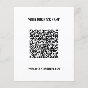 Custom QR Code and Text Promotional Business Flyer