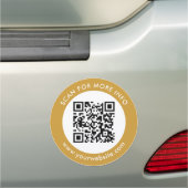 Custom QR Code And Text Template Car Magnet (In Situ)