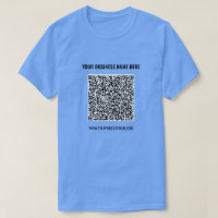 Custom QR Code and Text Your Business T-Shirt